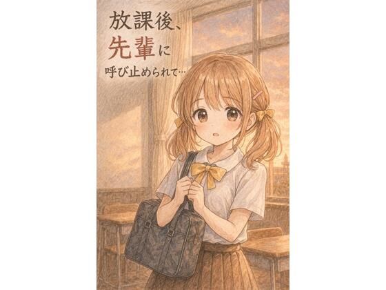 放課後、先輩に呼び止められて、、、 アイキャッチ画像 【無料≫同人誌】