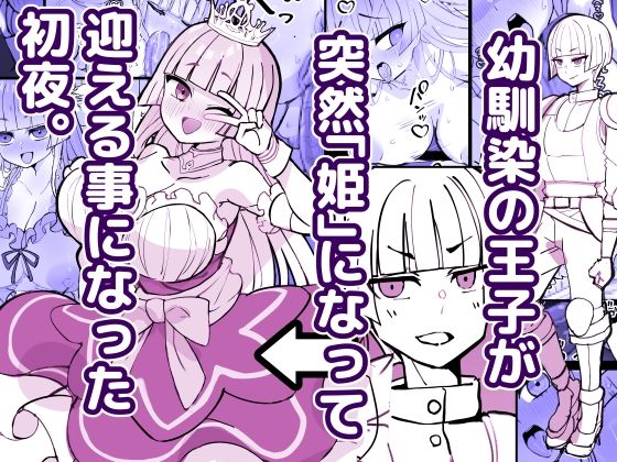 幼馴染の王子が突然「姫」になって迎える事になった初夜。 アイキャッチ画像 【無料≫同人誌】