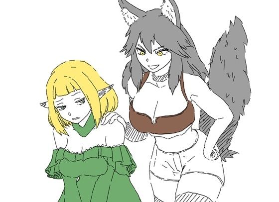 狼耳剣士と僕っ子エルフが、 淫魔の呪いでエッチなトラブルにぐずぐずに巻き込まれる話 アイキャッチ画像 【無料≫同人誌】
